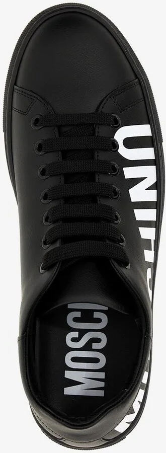Logo Low-Top Leather Sneakers - Image 2
