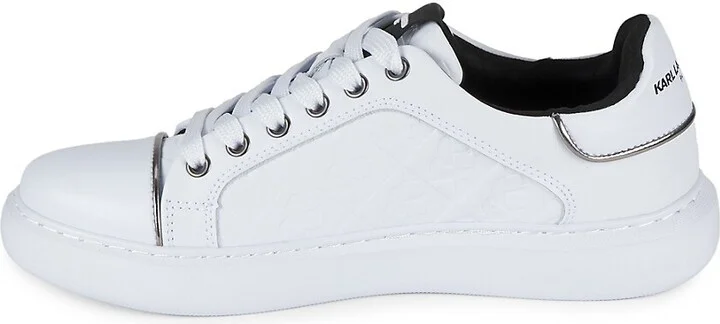 Logo Low Top Leather Sneakers - Image 4