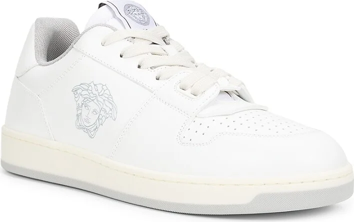 Logo Low Top Leather Sneakers - Image 2