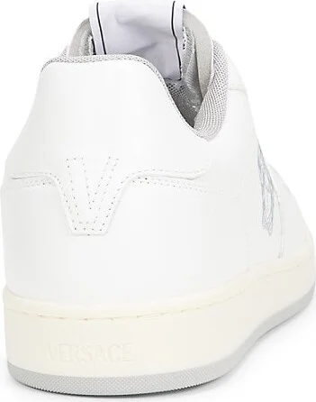 Logo Low Top Leather Sneakers - Image 3