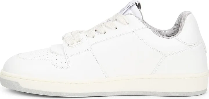 Logo Low Top Leather Sneakers - Image 4