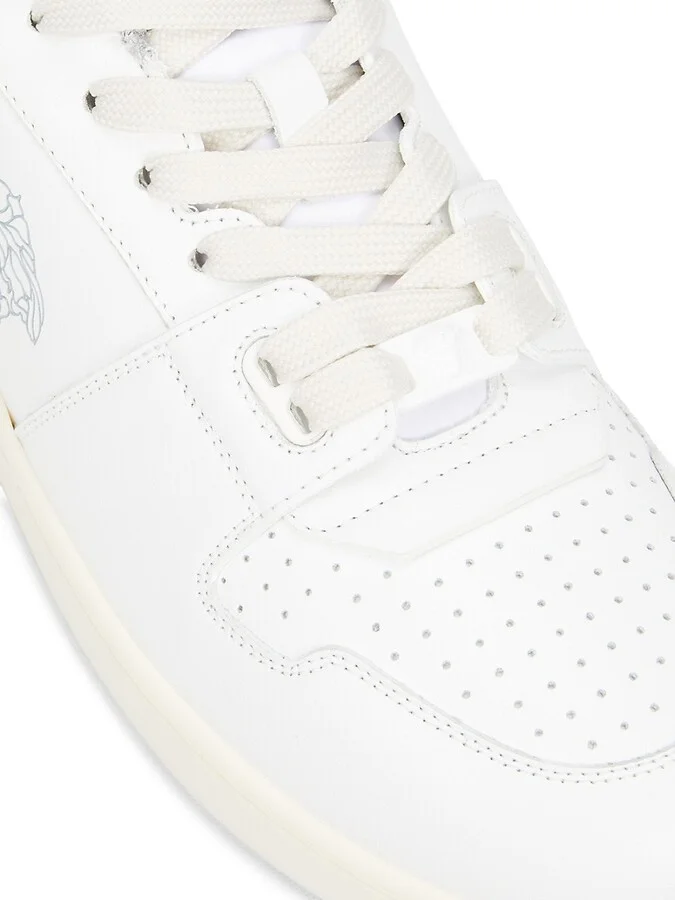 Logo Low Top Leather Sneakers - Image 6