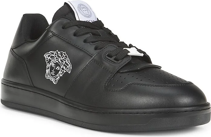 Logo Low Top Leather Sneakers - Image 2