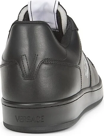 Logo Low Top Leather Sneakers - Image 3