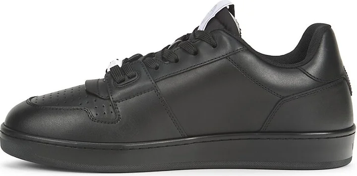 Logo Low Top Leather Sneakers - Image 4