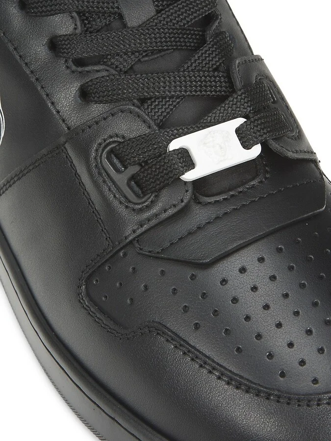 Logo Low Top Leather Sneakers - Image 6