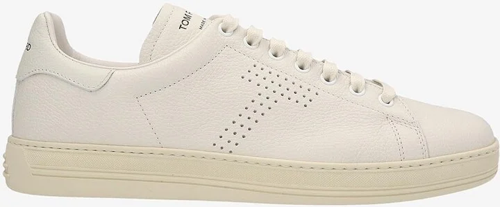 Logo Low-Top Leather Sneakers