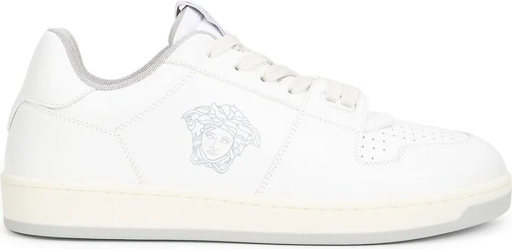 Logo Low Top Leather Sneakers