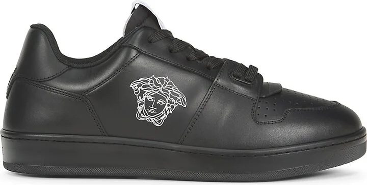 Logo Low Top Leather Sneakers