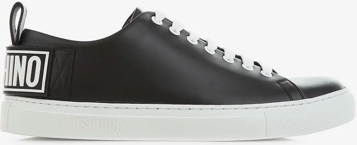 Logo Low-Top Leather Sneakers