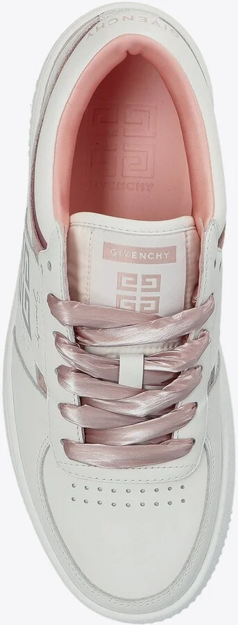 Logo-Monogram Leather Sneakers - Image 3