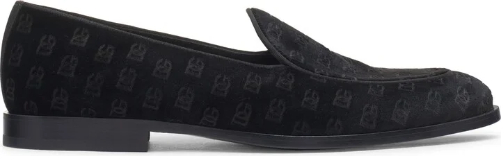 Logo Monogram Velvet Loafer - Image 3