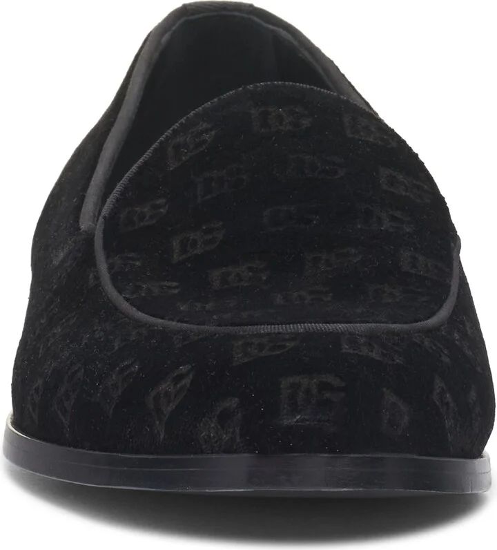 Logo Monogram Velvet Loafer - Image 4