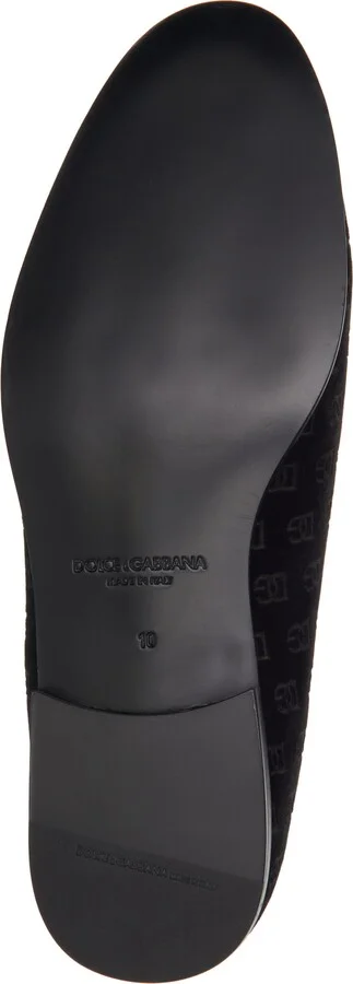 Logo Monogram Velvet Loafer - Image 6