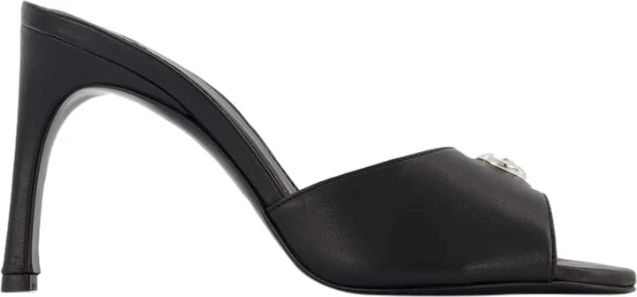 Logo Mules - Coperni - Black - Leather