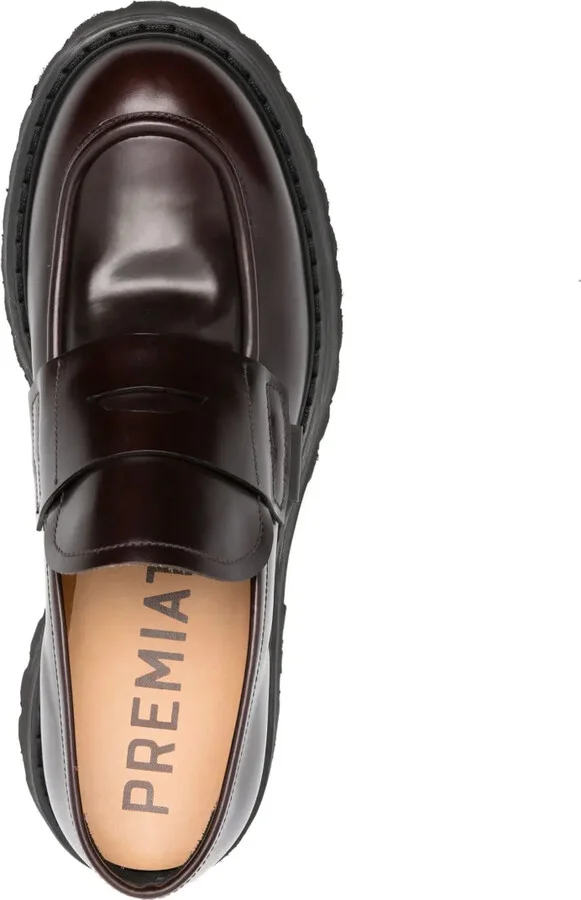 Logo-Patch 50mm Leather Loafers - Image 4