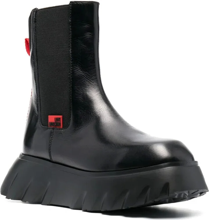 Logo-Patch Ankle Boots - Image 2