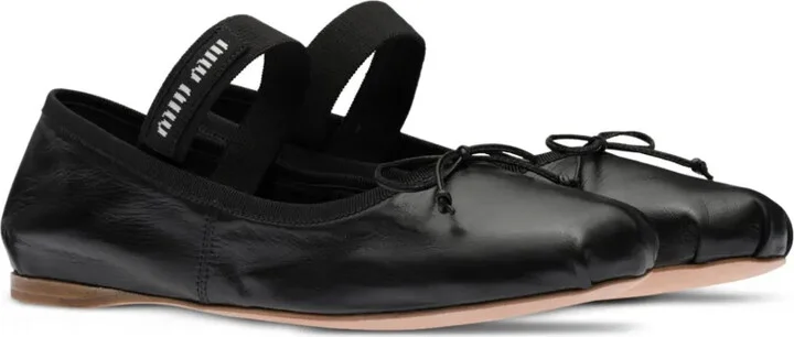 Logo-Patch Ballerina Shoes - Image 2