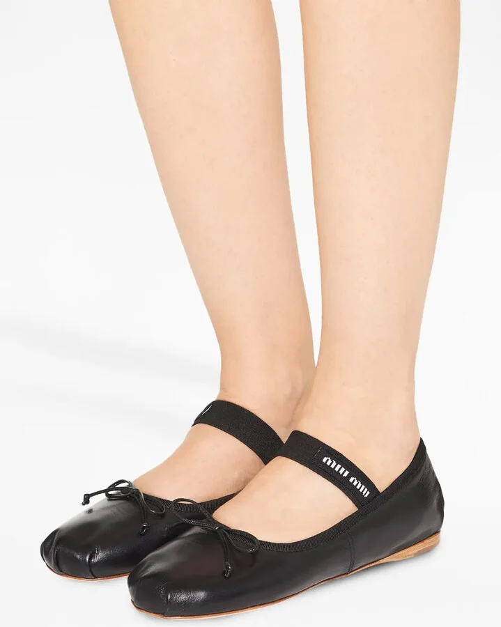 Logo-Patch Ballerina Shoes - Image 5