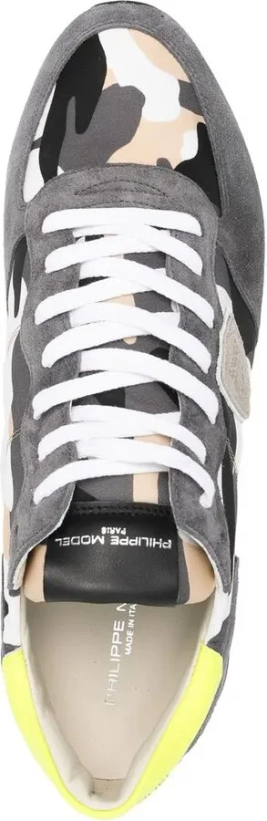 Logo-Patch Camouflage-Print Sneakers - Image 4