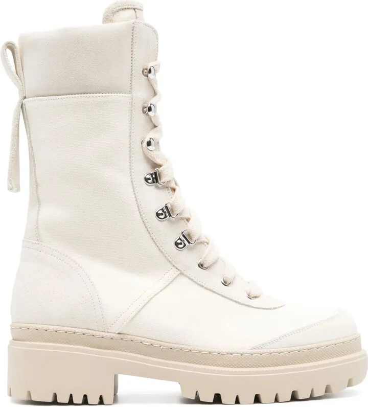 Logo-Patch Combat Boots