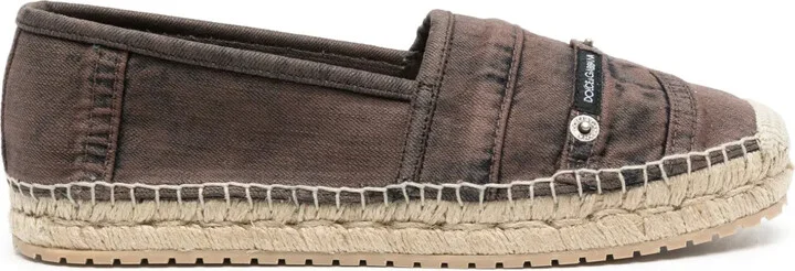 Logo-Patch Denim Espadrilles