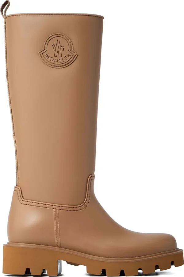 Logo-Patch Knee-High Boots