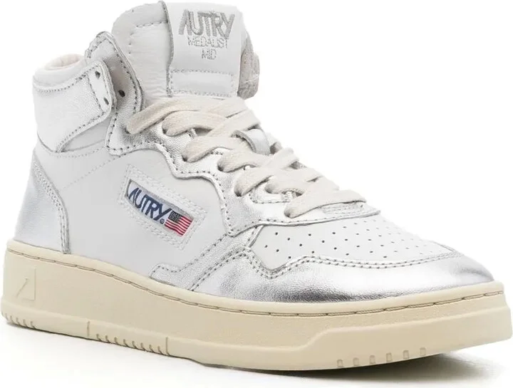 Logo-Patch Lace-Up Sneakers - Image 2