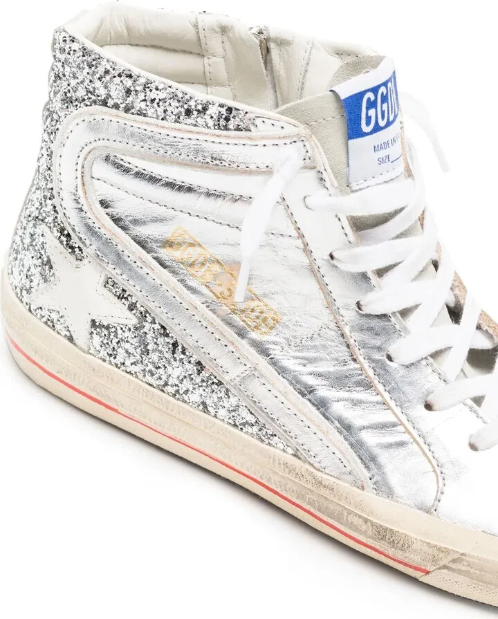 Logo-Patch Lace-Up Sneakers - Image 4