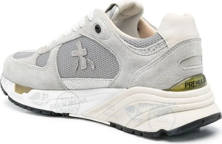 Logo-Patch Lace-Up Sneakers - Image 3