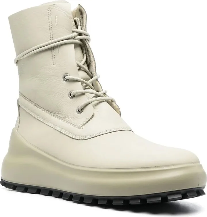 Logo-Patch Leather Boots - Image 2
