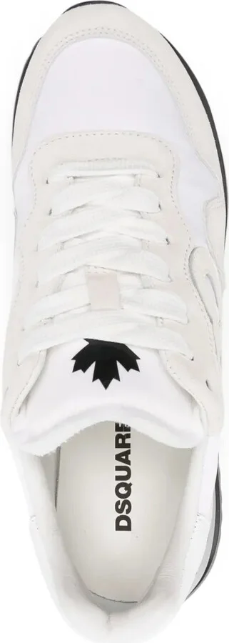 Logo-Patch Leather Lace-Up Sneakers - Image 4
