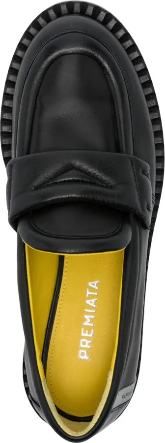 Logo-Patch Leather Loafers - Image 4