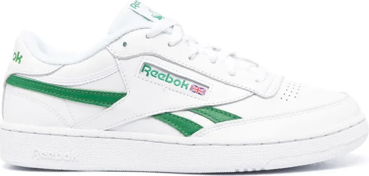 Logo-Patch Leather Low-Top Sneakers