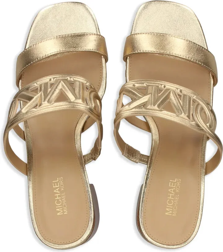 Logo-Patch Leather Sandals - Image 4