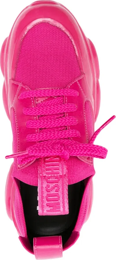 Logo-Patch Leather Sneakers - Image 4