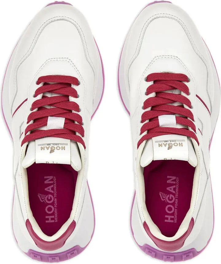 Logo-Patch Leather Sneakers - Image 4