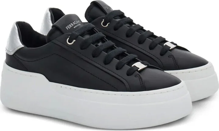 Logo-Patch Leather Sneakers - Image 2