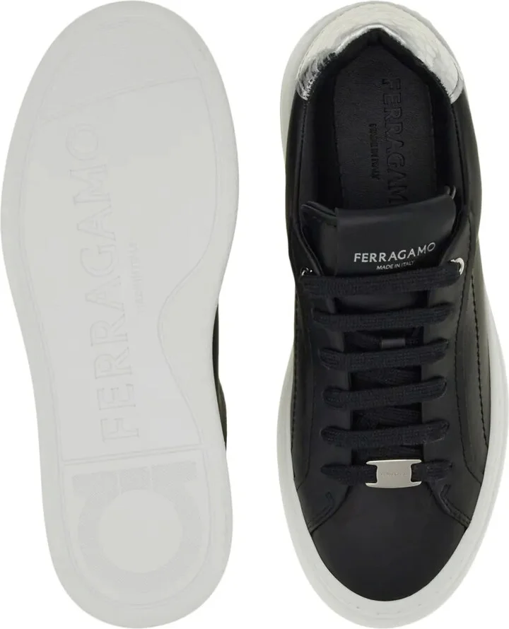 Logo-Patch Leather Sneakers - Image 5