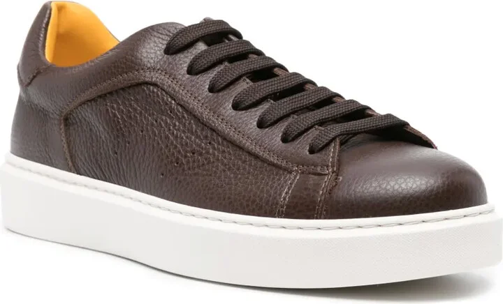 Logo-Patch Leather Sneakers - Image 2