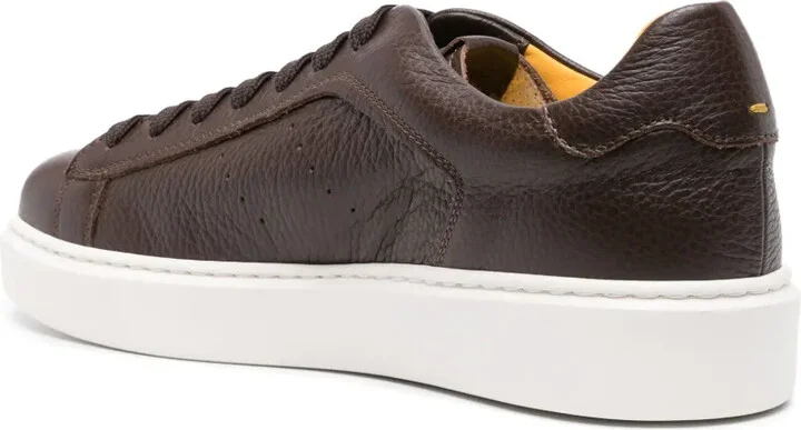 Logo-Patch Leather Sneakers - Image 3