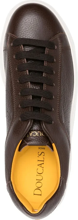 Logo-Patch Leather Sneakers - Image 4