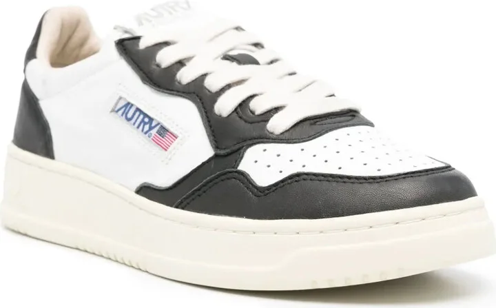 Logo-Patch Leather Sneakers - Image 2