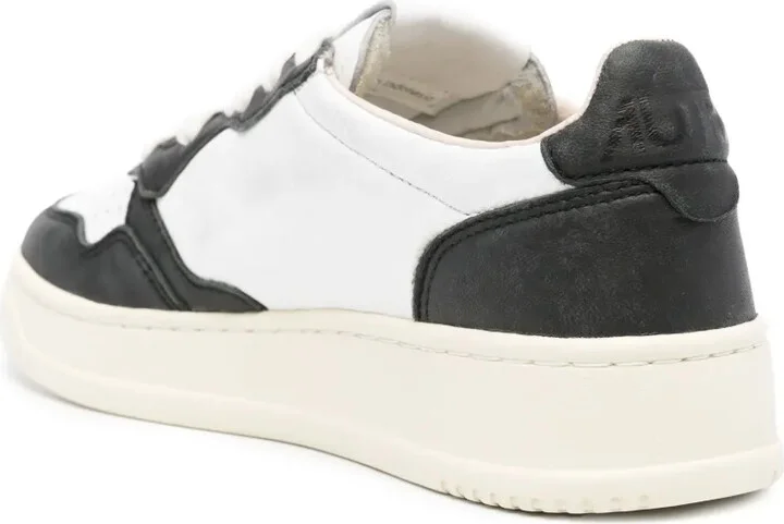 Logo-Patch Leather Sneakers - Image 3
