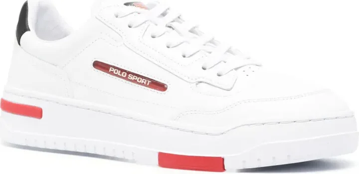 Logo-Patch Leather Sneakers - Image 2