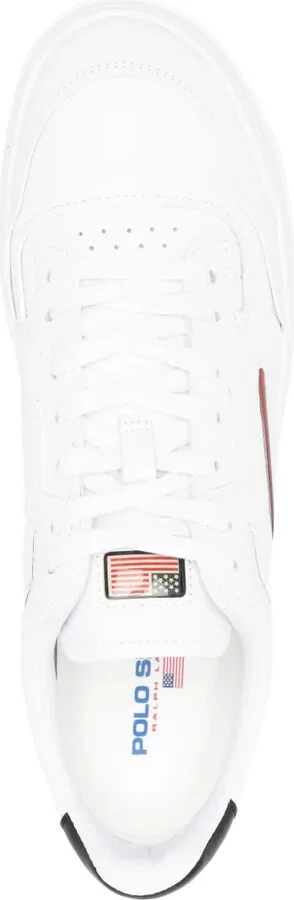Logo-Patch Leather Sneakers - Image 4