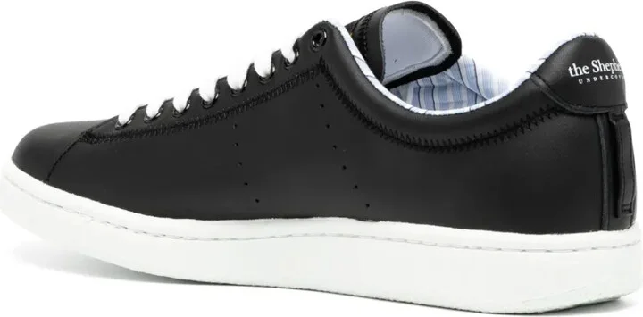 Logo-Patch Leather Sneakers - Image 3