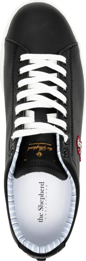 Logo-Patch Leather Sneakers - Image 4