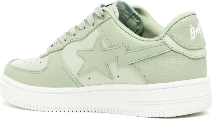 Logo-Patch Leather Sneakers - Image 3