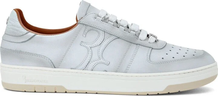 Logo-Patch Leather Sneakers